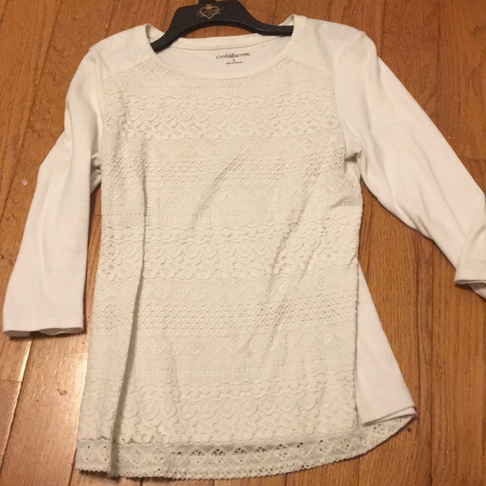 Crofts and barrow white long sleeve